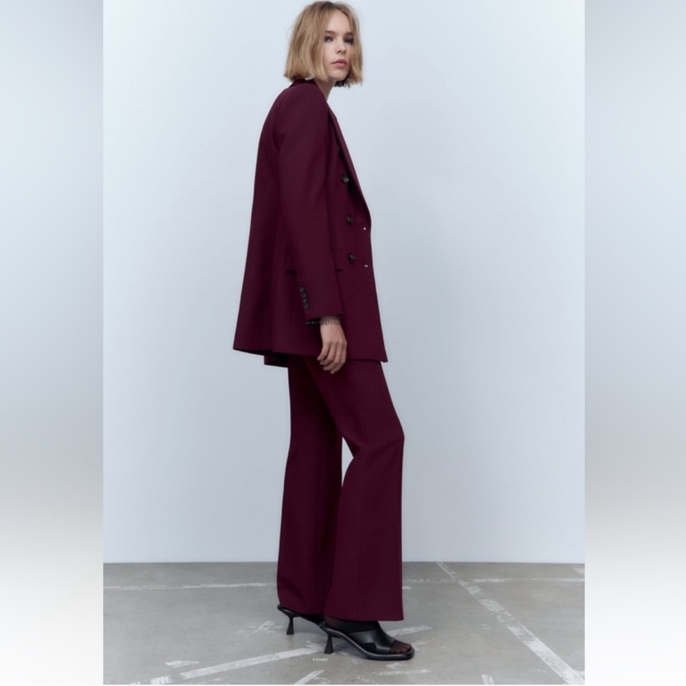 Zara Deep Purple Blazer and Trousers Set - Picture 7 of 11